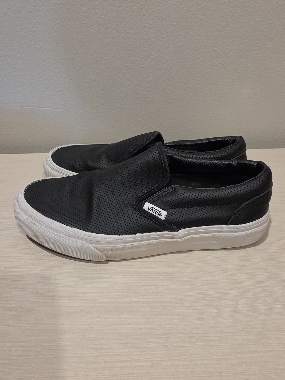 Vans Classic Slip-On Perforated Leather Black